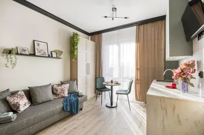 Telewizja i/lub zestaw kina domowego w obiekcie AirPort Pause by VAYA STAYS