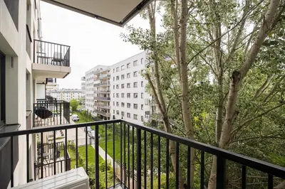 Balkon lub taras w obiekcie ShortStayPoland Sokratesa
