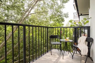 Balkon lub taras w obiekcie ShortStayPoland Sokratesa