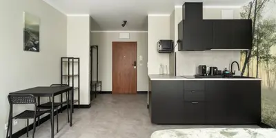 Kuchnia lub aneks kuchenny w obiekcie Praga Studio Apartments