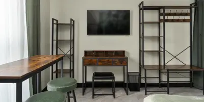 Telewizja i/lub zestaw kina domowego w obiekcie Praga Studio Apartments