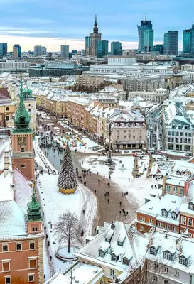 Widok na miasto Warszawa z tego apartamentu