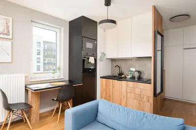 Kuchnia lub aneks kuchenny w obiekcie Ursus Deluxe Apartment by BookingHost