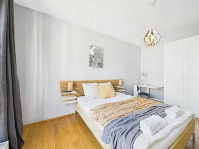 Łóżko lub łóżka w pokoju w obiekcie Dywizjonu 149A SuperApart