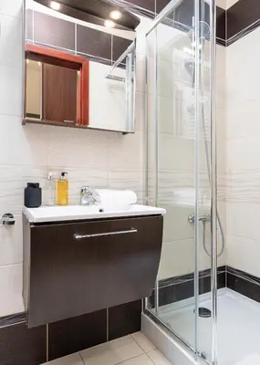 Łazienka w obiekcie RentPlanet - Apartament Krajewskiego