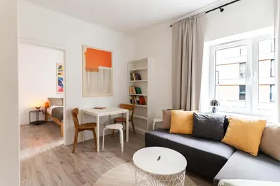 Część wypoczynkowa w obiekcie Warsaw Concierge Soho