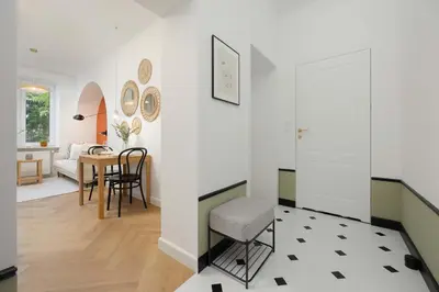 Łóżko lub łóżka w pokoju w obiekcie Business Apartment on Mokotow District by Noclegi Renters