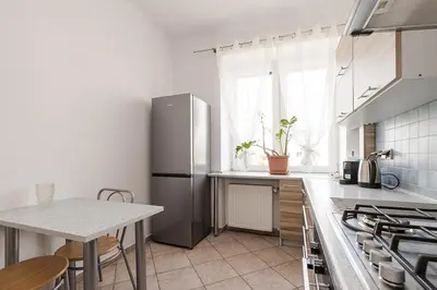 Kuchnia lub aneks kuchenny w obiekcie Białobrzeska Apartment