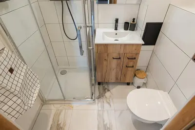 Łazienka w obiekcie Białobrzeska Apartment
