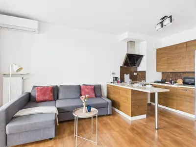 Kuchnia lub aneks kuchenny w obiekcie Aleja KEN 55 SuperApart - Blisko metra Imielin