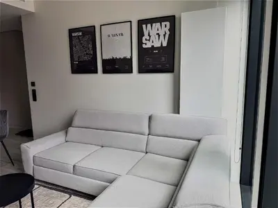 Część wypoczynkowa w obiekcie Towarowa Towers Apartment