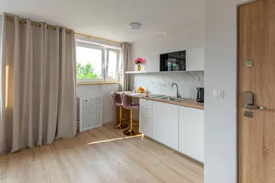 Kuchnia lub aneks kuchenny w obiekcie Green Avenue Apartments B