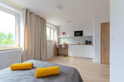 Kuchnia lub aneks kuchenny w obiekcie Green Avenue Apartments B