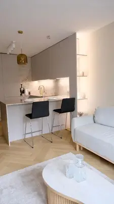 Część wypoczynkowa w obiekcie Modern apartment Powiśle, Warszawa