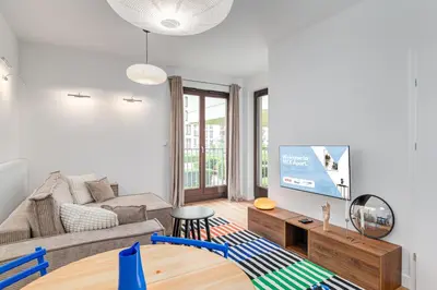 Telewizja i/lub zestaw kina domowego w obiekcie Pokorna 2 by NYX Apart