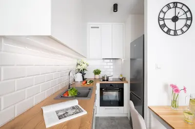 Kuchnia lub aneks kuchenny w obiekcie Juicy Studio for 2-3 in the buzzing city centre of Warsaw Metro Central Station
