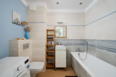 Łazienka w obiekcie Bemowo Homely Apartment by BookingHost