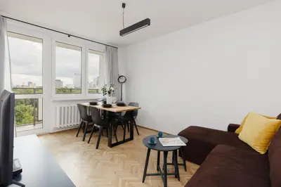 Część wypoczynkowa w obiekcie Family Apartment near Old Town by Noclegi Renters