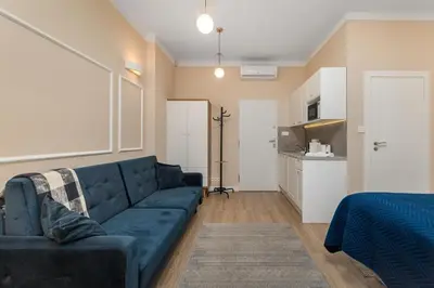 Część wypoczynkowa w obiekcie Filtrowa 75 by Homeprime