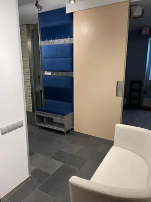Część wypoczynkowa w obiekcie Słoneczny Penthouse z tarasem i jacuzzi 8 plus 2 osób Stadion Narodowy Francuska