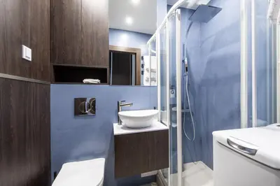 Łazienka w obiekcie Powiśle Skyview Apartment