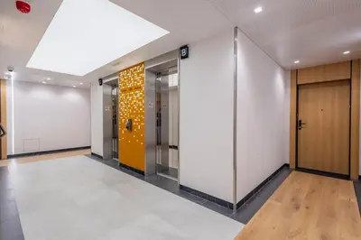 Plan piętra w obiekcie Towarowa Tower Apartment, Free Parking
