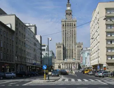 Widok na miasto Warszawa z tego apartamentu