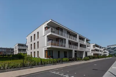 Budynek, w którym mieści się apartament