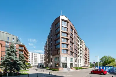 Budynek, w którym mieści się apartament
