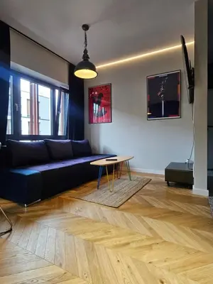 Część wypoczynkowa w obiekcie VipWarsawApartments pl Browary Warszawskie