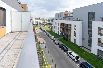 Budynek, w którym mieści się apartament
