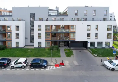 Budynek, w którym mieści się apartament