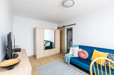 Telewizja i/lub zestaw kina domowego w obiekcie PRAGA MOOD KONESER by VAYA STAYS