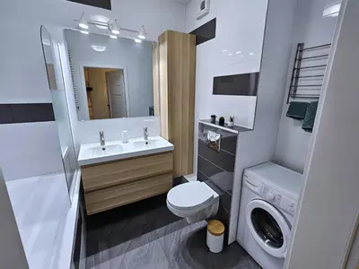 Łazienka w obiekcie Bright Studio Gocławska PGE Narodowy