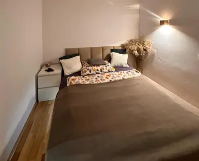 Łóżko lub łóżka w pokoju w obiekcie Warsaw Stay