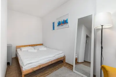 Łóżko lub łóżka w pokoju w obiekcie Trębacka 3 by Homeprime