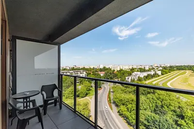 Balkon lub taras w obiekcie Kłobucka 27 -B by Homeprime