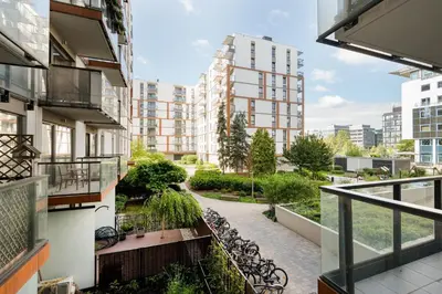 Budynek, w którym mieści się apartament