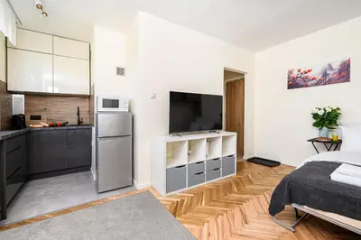 Kuchnia lub aneks kuchenny w obiekcie P&O Apartments Bonifraterska