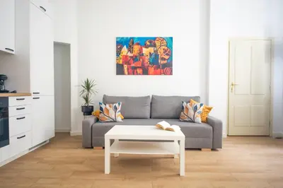 Część wypoczynkowa w obiekcie Stay Central - The Poznańska Edition Boutique city studio with top location and exceptional comfort