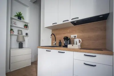 Kuchnia lub aneks kuchenny w obiekcie Stay Central - The Poznańska Edition Boutique city studio with top location and exceptional comfort