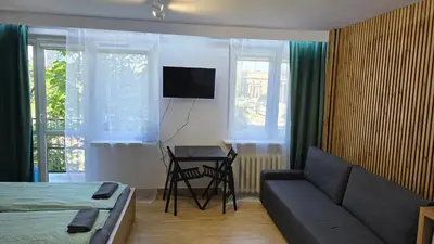 Telewizja i/lub zestaw kina domowego w obiekcie Apartament Kasia