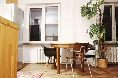Plan piętra w obiekcie Comfy open-space apartment in Warsaw Zoliborz
