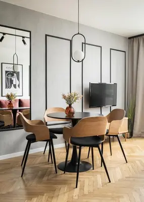Telewizja i/lub zestaw kina domowego w obiekcie SKY7 Piwarskiego Design Apartament z widokiem