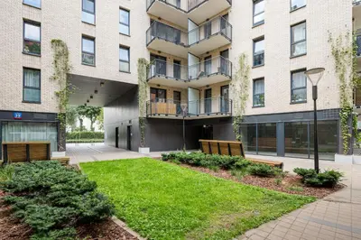 Budynek, w którym mieści się apartament