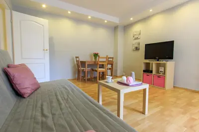 Telewizja i/lub zestaw kina domowego w obiekcie Rental Apartments Warecka