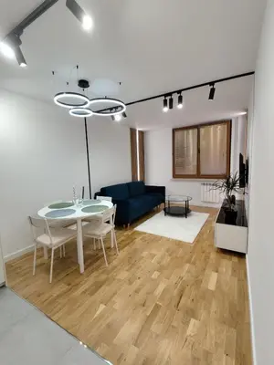 Część wypoczynkowa w obiekcie Mieszkanie Konduktorska 1a