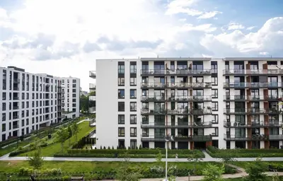Budynek, w którym mieści się apartament