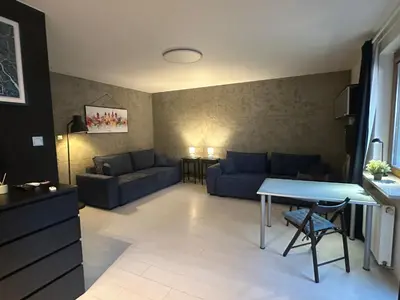 Część wypoczynkowa w obiekcie Boska Kładka Apartment by Bookinghost