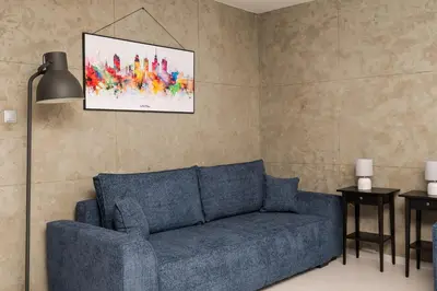 Część wypoczynkowa w obiekcie Boska Kładka Apartment by Bookinghost
